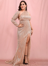 Aisha Sequins Gown - Gold