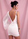 Amara White Sequins Dress