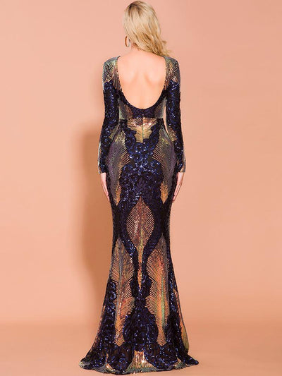 Dynasty Sequins Gown