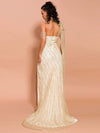 Lucia Gold Glitter Gown