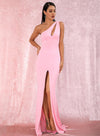 Mikayla One Shoulder Gown - Pink