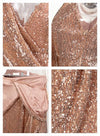 Misha Sequins Gown - Champagne
