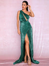 Kristi Sequins Gown - Green