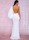 Milano Sequins Gown - White