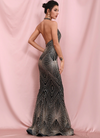 Maya Glitter Gown - Black