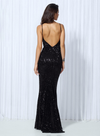 Kianna Sequins Gown - Black