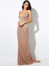 Kianna Sequins Gown - Champagne