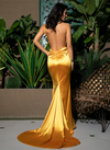 Envy Satin Gown - Gold