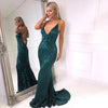 Kianna Sequins Gown - Green