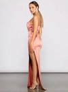 Madelyn Satin Dress - Blush