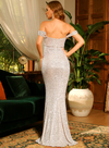 Alexa Sequins Gown - Silver
