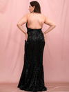 Alaia Sequins Gown - Black