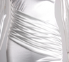 Elodie Satin Gown - White