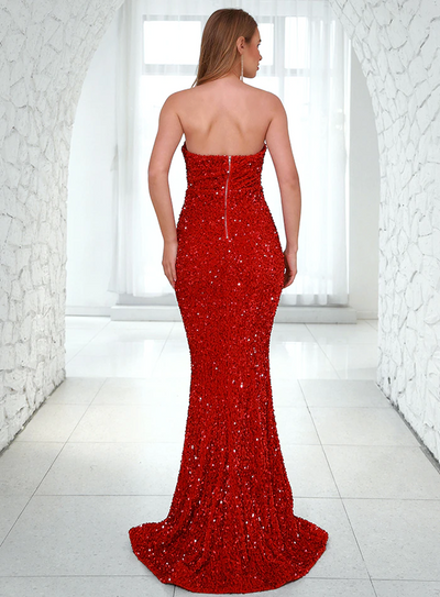 Ellie Red Sequins Gown