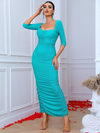 Addison Shimmer Dress - Mint Green