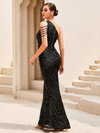 Harper Black Sequins Gown