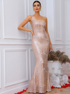Pauletta Gold Sequins Gown