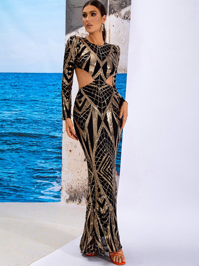 Kaylani Sequins Gown