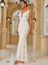 Alayna Sequins Gown - White