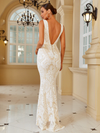 Alayna Sequins Gown - White