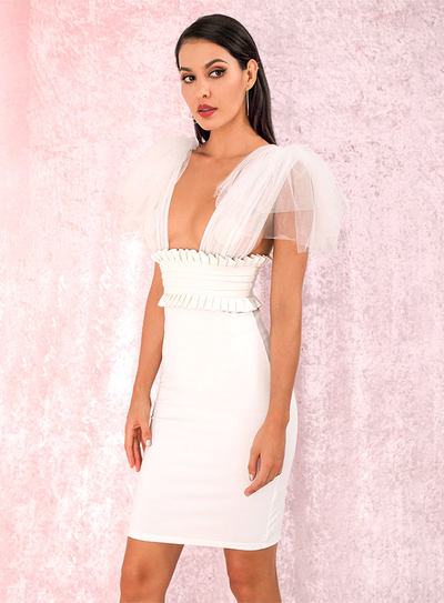 Antoinette Cocktail Dress - White